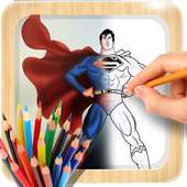 How to Draw Super Hero Characters on 9Apps