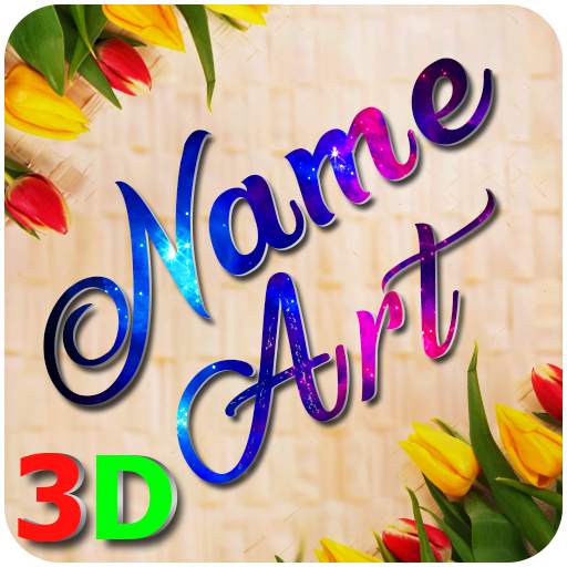 3D Name Art Photo Editor, Text