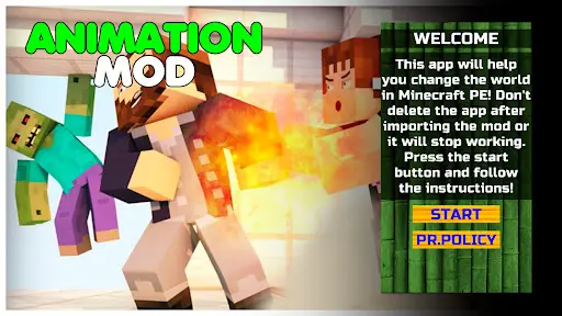 Player Animation mod MCPE for Android - Free App Download