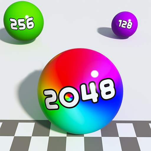 2048 Ball Game - Merge Number