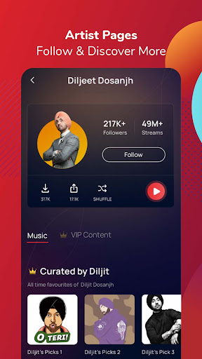Gaana Songs & Music Player App скриншот 3