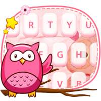 Pink Owl - Keyboard Theme on 9Apps