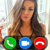 Video call from horny brunette (sexy prank)