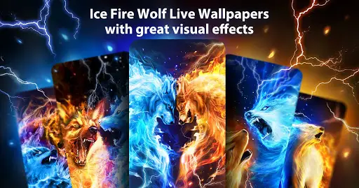 Ice Fire Wolf Live Wallpaper APK Download 2023 - Free - 9Apps