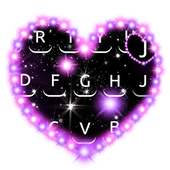Purple dream love keyboard theme on 9Apps