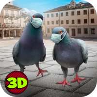 مدينة الطيور حمامة محاكاة 3D