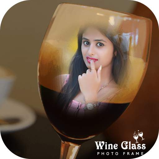 Wine Glass Photo Frame