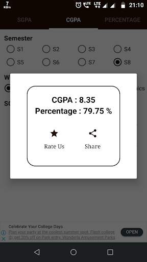 KTU GPA Calculator screenshot 3