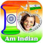 Indian Flag Alphabet Photo Frame on 9Apps