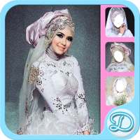 White Wedding Dress Hijab on 9Apps