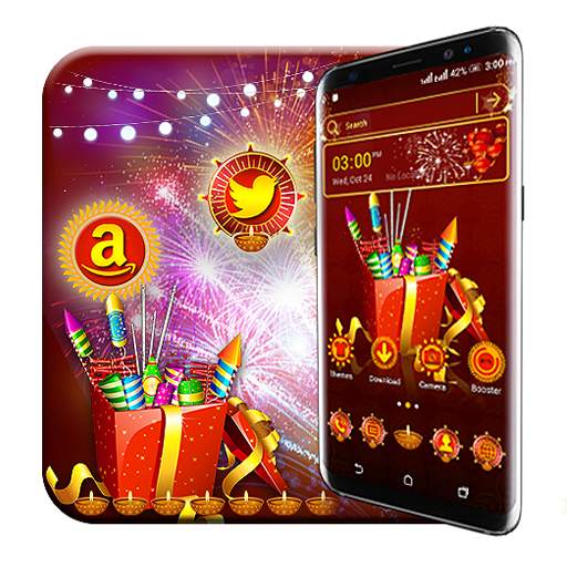 Diwali Crackers Launcher Theme