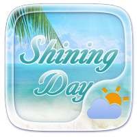 Shining Day GO Weather Widget Theme on 9Apps