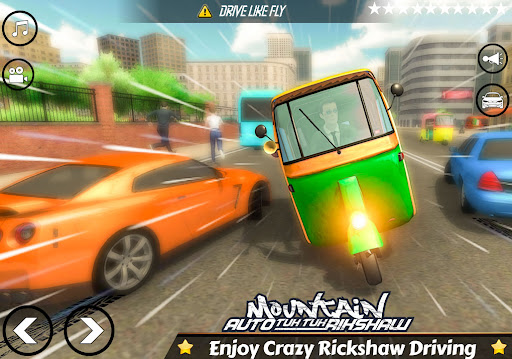 Mountain Auto Tuk Tuk Rickshaw Permainan Baru 2020 screenshot 10