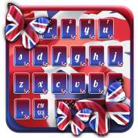 UK Flag Butterfly Keyboard Theme