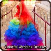 Vestidos colorido do casamento