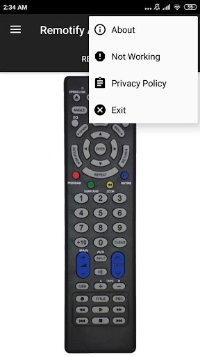 F&d home best sale theater remote