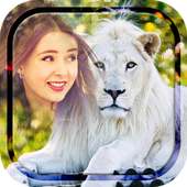 White Lion Photo Frames on 9Apps