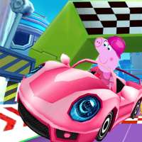 Happy pig Racing game