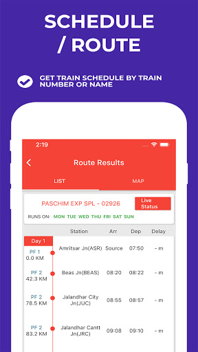 Indian Railway Timetable - Live train location screenshot 4
