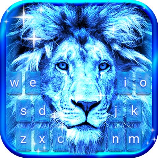 Neon Lion Animated Keyboard   Live Wallpaper