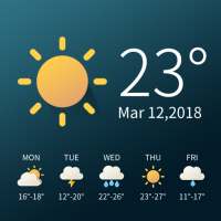 Real-time weather temperature report & widget on 9Apps