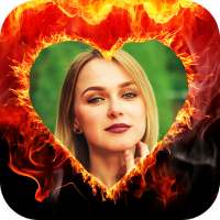 Fire Text Photo Frame - Fire Text Photo Editor on 9Apps