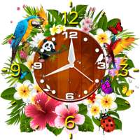 Flower Clock HD Live Wallpaper