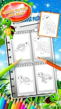 Aprende Dibujar y Pintar Una Tortuga - Videos Para Niños - Dibujos Faciles  / FunKeep Art 