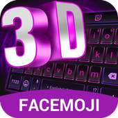 3D Neon Purple Keyboard Theme on 9Apps