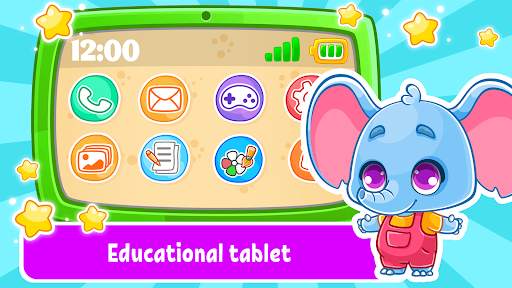 लर्निंग टैबलेट:बेबी गेम्स स्क्रीनशॉट 1