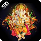 5D Ganesha HD Live Wallpaper on 9Apps