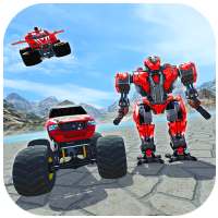 Flying Robot Simulator: Monster Truck Battle Games