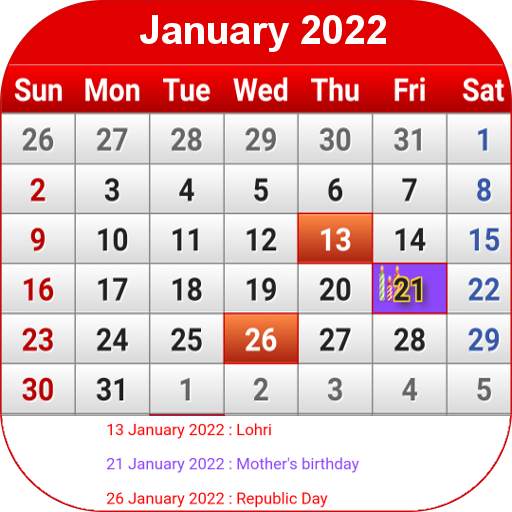 India Calendar 2022
