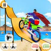 Superhero Stunt Tricky Bike