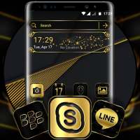 Gold Black Launcher Theme on 9Apps