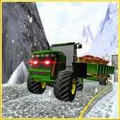 Offroad Snow Truck Driving:Fruits Transporter