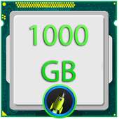 1000 GB RAM Booster: 1000 GB Storage Space Cleaner