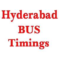 Hyderabad Bus Timings on 9Apps