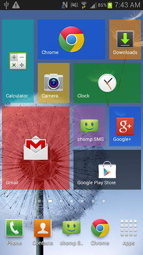 WP8 Widget Launcher Windows 8 screenshot 2