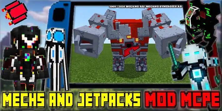 Minecraft PE Mechs and Jetpacks Mod