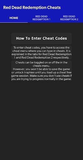 Cheat Codes for Red Dead Redemption 1 & 2 скриншот 1
