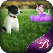 Cute Puppy Photo Frame on 9Apps