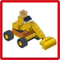 instrução edifício escavadeira para Lego 10698