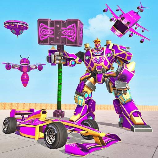 Multi Robot Car Game: Formula Car Robot Transform