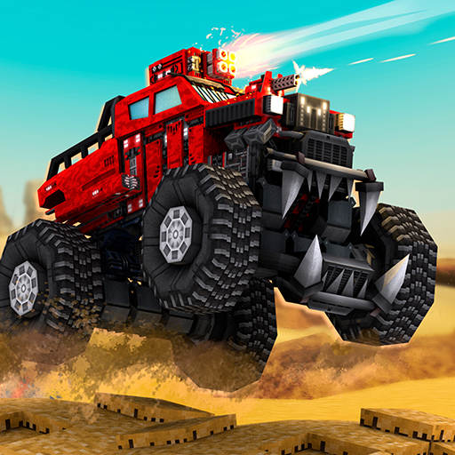 Blocky Cars: tank wars & robot games