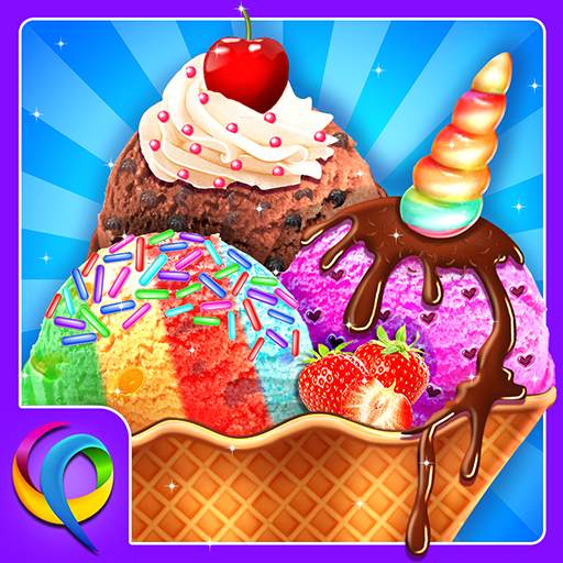 Rainbow Ice Cream Party -  Unicorn Dessert Food