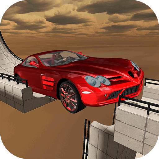 Sky Car Driving on Extreme Stunt Track