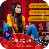 My Photo Dialogue Lyrical Video Status Maker