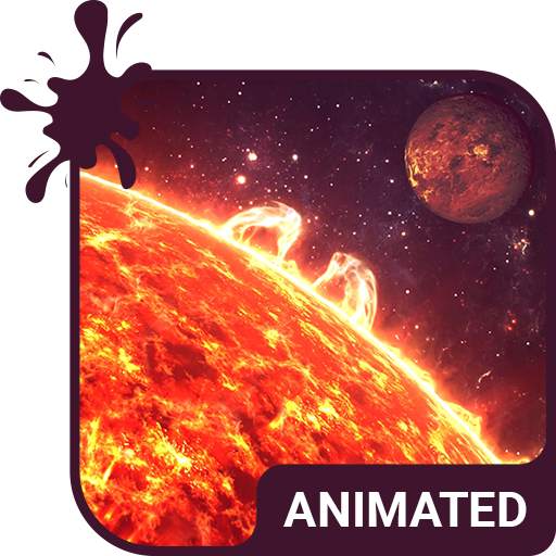 Sun Eruption Animated Keyboard   Live Wallpaper