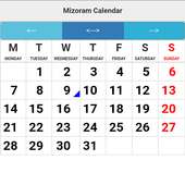 Mizoram Calendar on 9Apps